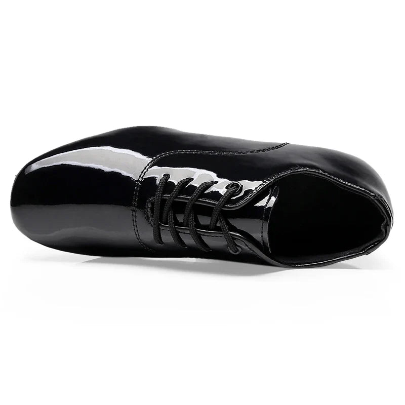 Elegant Patent Leather Lace-Up Formal Shoes