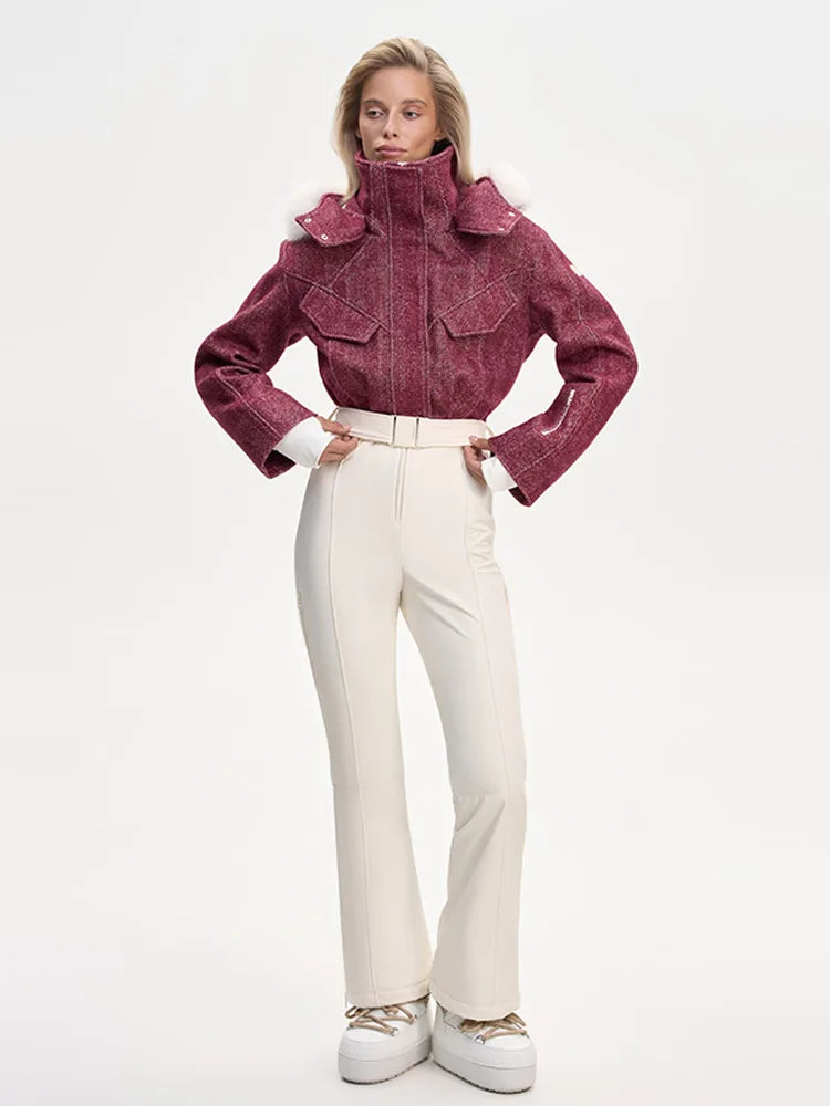 Casual Chic Cropped Hooded Coat for Women