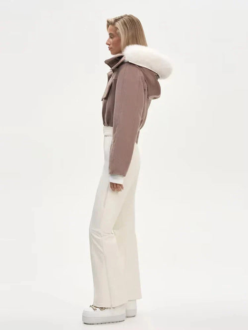 Casual Chic Cropped Hooded Coat for Women