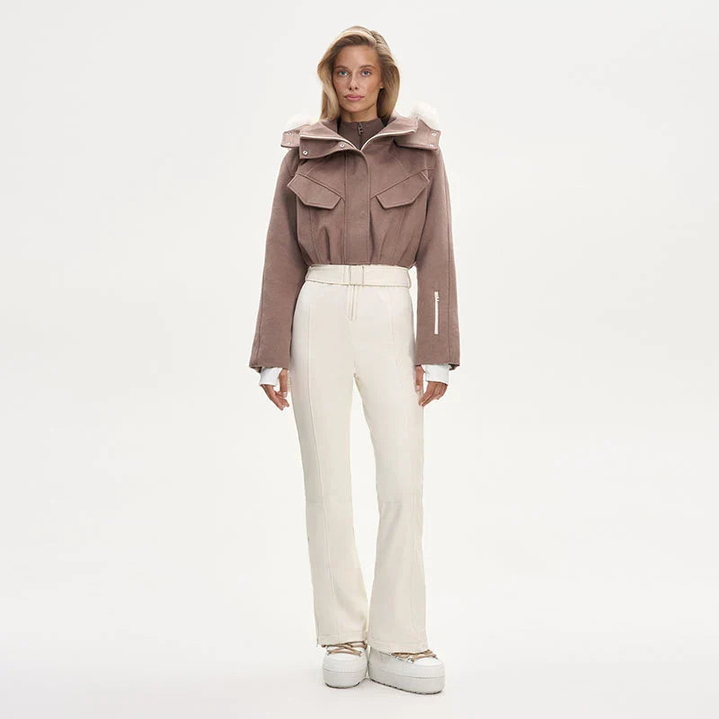 Casual Chic Cropped Hooded Coat for Women