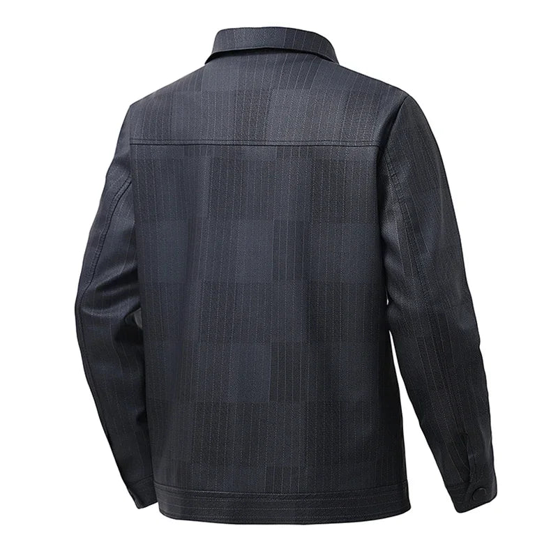 Modern Dark Grey Casual Workwear Jacket