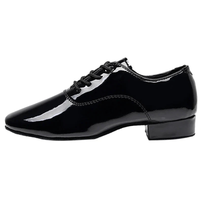 Elegant Patent Leather Lace-Up Formal Shoes